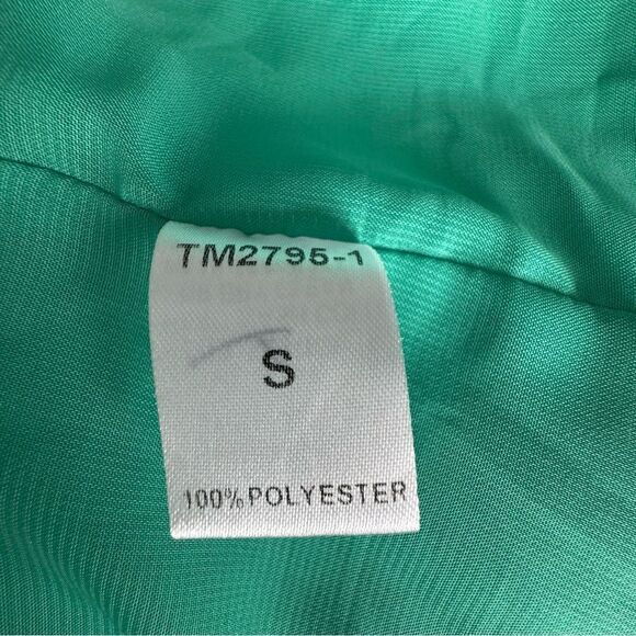 THML Green Shift Dress Beaded Embroidered Sleeveless Lined Size Small - Picture 12 of 13